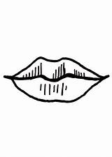 Coloring Mouth Lips Pages Stencils Printable Cliparts Clipart Bocca Disegno Colorare Da Library Edupics Clipartbest Large sketch template