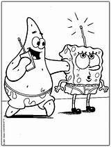 Spongebob Coloring Patrick Pages sketch template