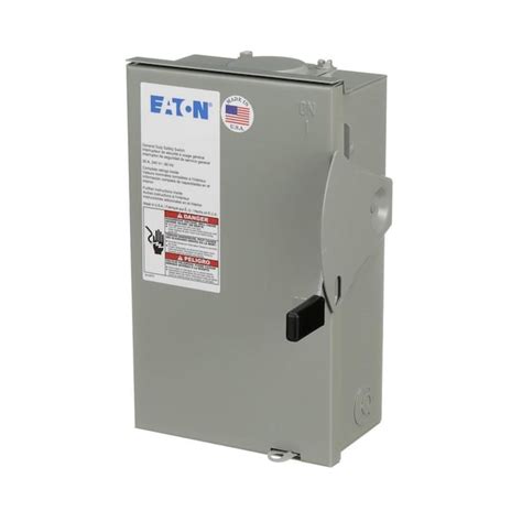 eaton  amp  pole  fusible general duty safety switch disconnect   electrical