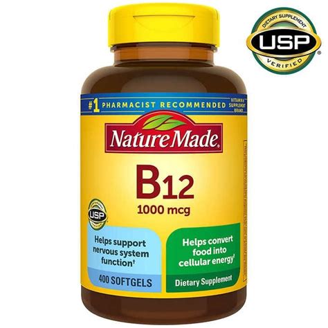 Viên Uống Bổ Sung Vitamin B12 1000 Mcg Nature Made Của Mỹ Mẫu Mới