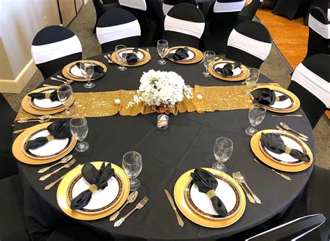 black white  gold party white party decorations black  gold