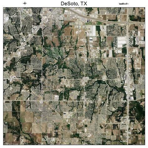 aerial photography map  desoto tx texas