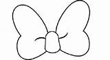 Bow Coloring Pages Cheer Minnie Mouse Bows Hair Drawing Colouring Clipartmag sketch template