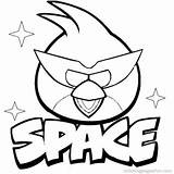 Angry Birds Pages Coloring Print Para sketch template