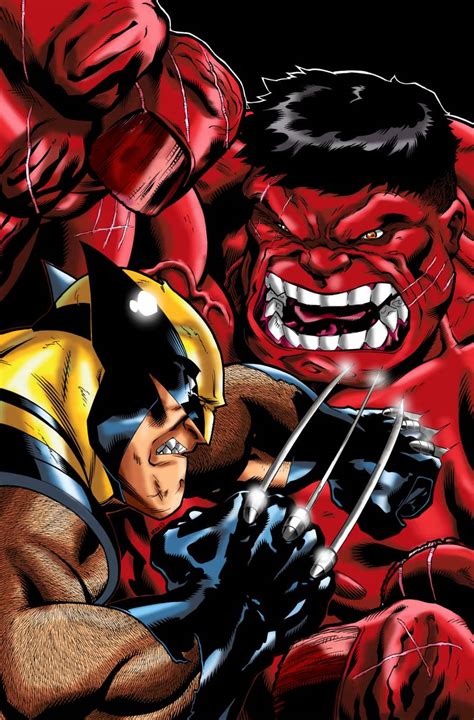 Wolverine Vs Red Hulk By Kiara Kitsu On Deviantart