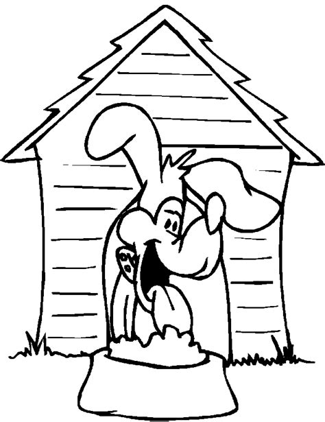 dog house coloring page printable coloring home