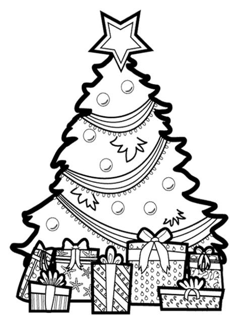 christmas tree coloring pages printables printable templates