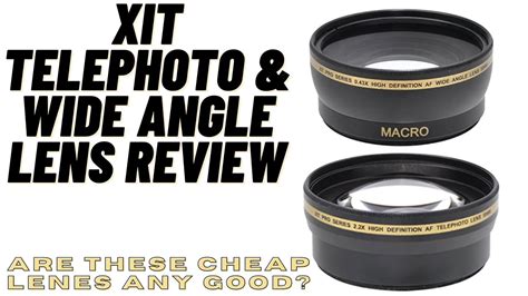 xit telephoto wide angle lens review youtube