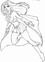 Batgirl Supergirl sketch template