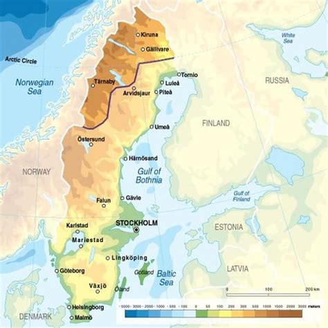 sweden topographic map sweden is located in northern euro… flickr