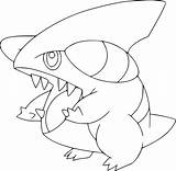 Volcanion Supercoloring Gible sketch template