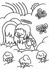 Coloring Angel Pages Baby Singing Angels Kids Clipart Sheets Getcolorings Library Clip Color Illustration Getdrawings sketch template