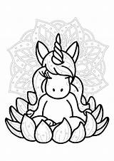 Mandala Unicorn Coloring Pages sketch template