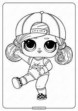 Lol Coloring Pages Surprise Sk8er Hairgoals Grrrl Doll Sister Big Printable Cartoon Cute sketch template