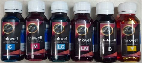 inkwell epson inkjet pvc card printing ink packaging type bottle