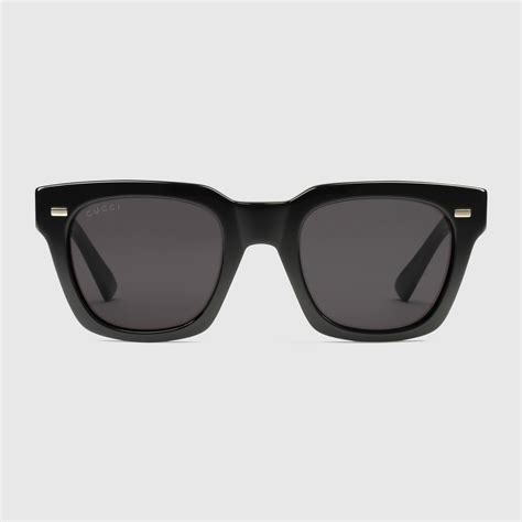 gucci men havana square frame sunglasses 380090j07401016