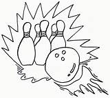 Bowling Coloring Pages Printable Ten Library Clipart Getcolorings Popular Color sketch template