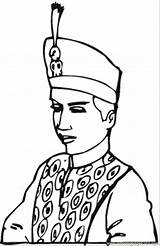 Indonesia Coloring Royal Family King Pages Coloringpages101 Printable Color Designlooter sketch template