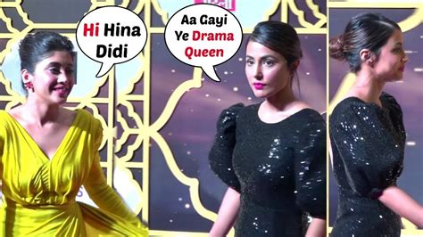 Hina Khan And Shivangi Joshi At News18 Stardom Awards 2019 Youtube