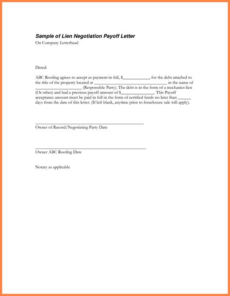 mortgage loan payoff letter template samples letter template collection