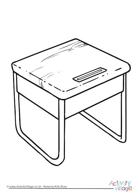 coloring computer desk coloring pages