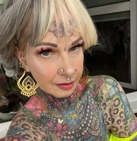 tattooed gran  spent   ink looked totally   years  daily star