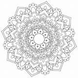 Mandala Coloring Pages Colouring Getdrawings sketch template
