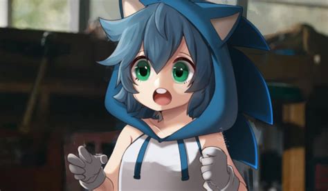 Oh No They Turned Sonic Into A Cute Anime Girl Wait