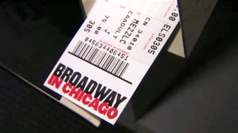 real ticket broadway  chicago
