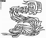 Coloring Kukulkan Mayan God Serpent Quetzalcoatl Plumed Pages Tattoo Gif Mexico Inca Color Choose Board sketch template