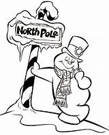 Coloring North Pole Snowman Frosty Pages Drawing Getcolorings Printable Color Print Clipartmag sketch template
