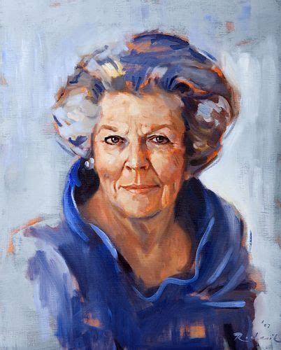 painting   queen beatrix  admire  strength  assemble  country abstract portrait