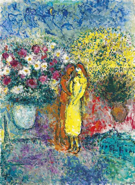 marc chagall   le couple aux deux bouquets christies