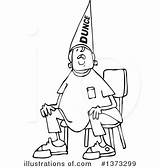 Dunce Toonaday sketch template