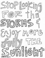 Doodle Quotesgram Storms Sunlight sketch template