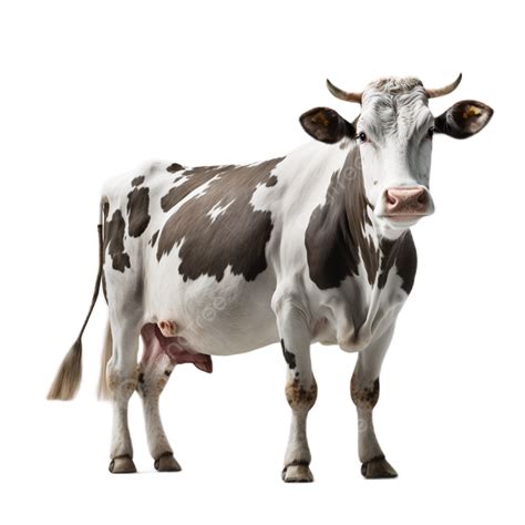 animal standing transparent  white background  cattle