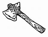 Tomahawk Hatchet sketch template