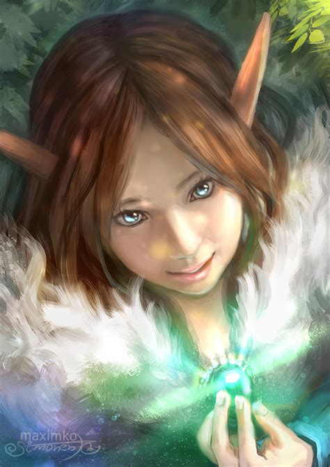magic elven girl by maximko on deviantart