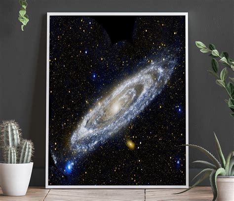 andromeda galaxy poster space decor space poster space wall art space