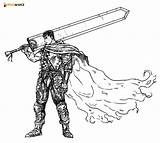 Berserk Schwert Aniyuki Griffith Guts Krieger sketch template