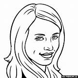 Coloring Pages Cameron Diaz Actress Actor Famous Actresses Color Getdrawings Getcolorings sketch template