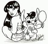 Stitch Coloring Elvis Pages Lilo Disney Printable Jackfreak1994 Hair Deviantart Cartoon Colouring Sheets Characters Db Artwork Cute Tone Girl Popular sketch template