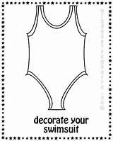 Suit Sheets Swimsuit Templates Zwempak Designlooter Decorate Uitprinten Downloaden sketch template