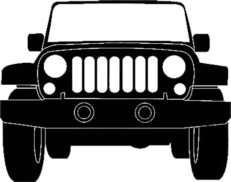 jeep silhouette illustration jeep art jeep grill jeep decals