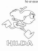 Hilda Imprimer Coloriages sketch template