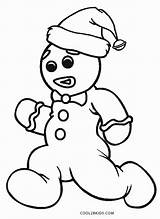 Gingerbread Coloring Man Pages Christmas Printable Kids Cool2bkids sketch template