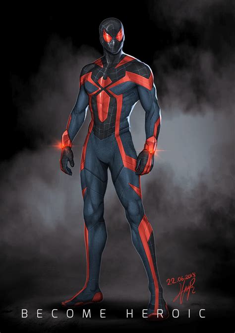 original spider man costume concept rconceptart