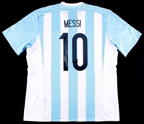 Lionel Leo Messi Signed Argentina Jersey Messi Coa Pristine Auction