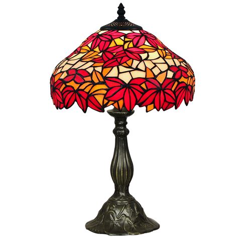 one light table lamp in red lamp stained glass table lamps light table