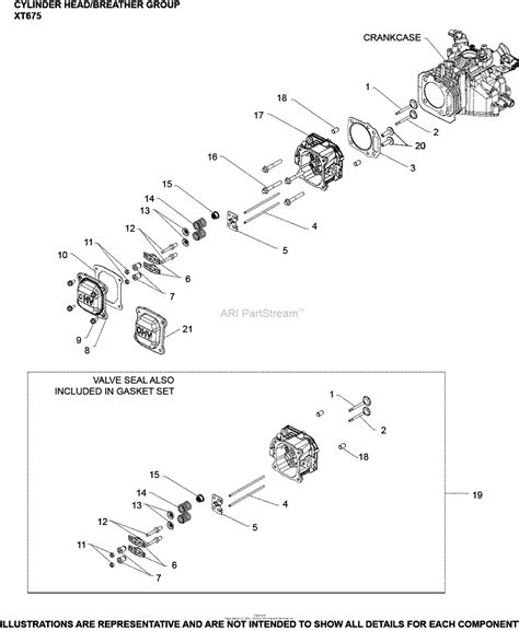 kohler xt  hop   ft lbs gross torque parts diagram  cylinder headbreather